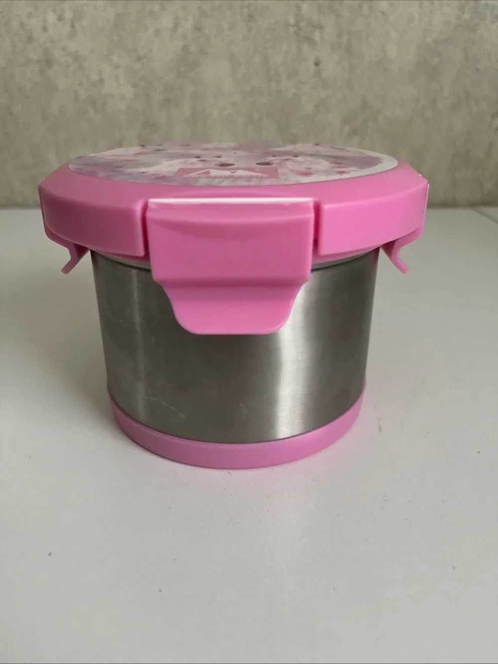 Arctic Zone Thermal Insulated Bowl Pink Lid Rainbow Unicorns Snap Lock Lid